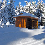 Hubertky - chata u přechodu