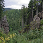 Skalní město s výhledem na Špičák